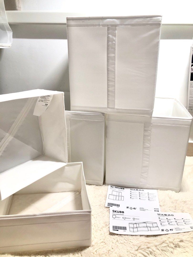 IKEA Skubb Storage Boxes, Furniture & Home Living, Home Improvement ...