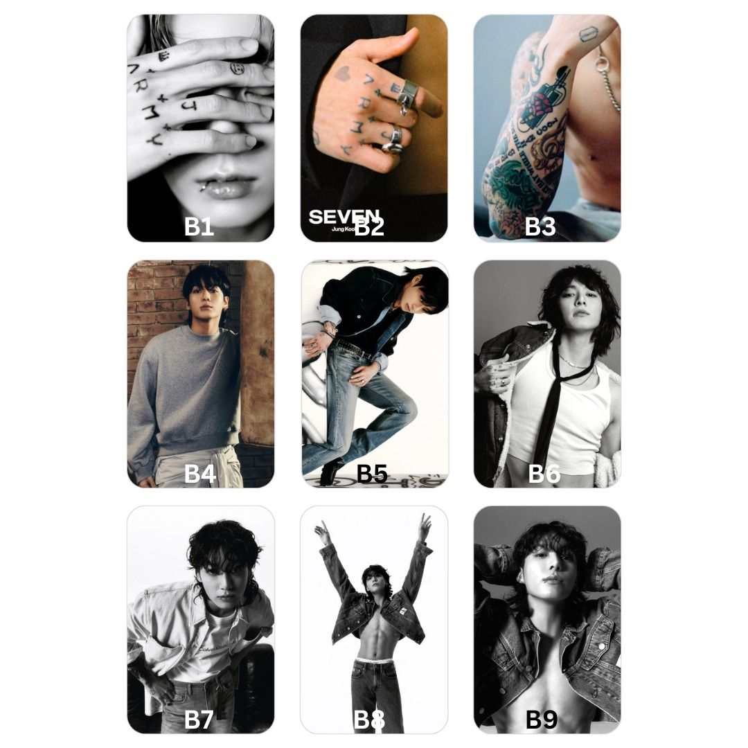 JK | Jungkook | Jeon Jungkook | Seven 3D Golden Fanmade Photocard ...
