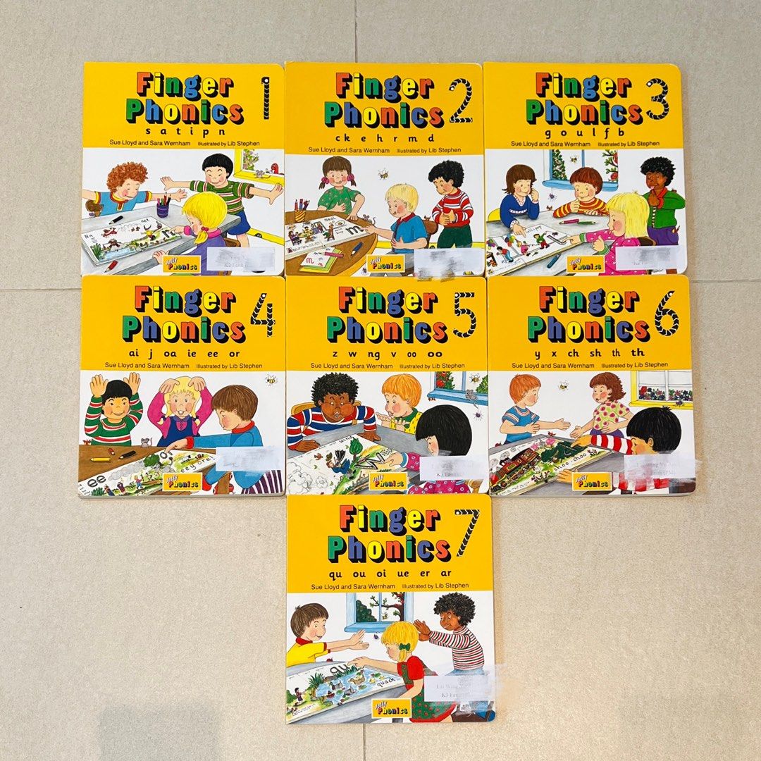 Jolly Phonics Finger Phonics 1-7 （全套）（德望幼稚園K2-3用書