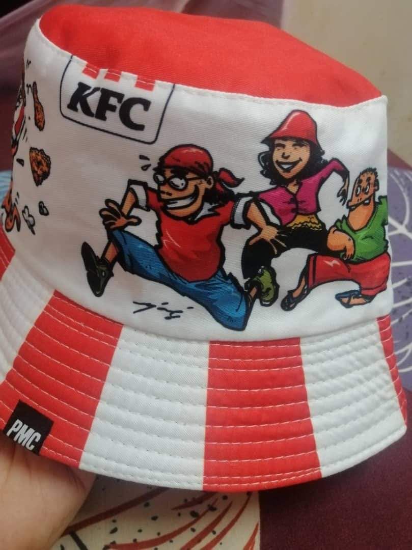 kfc bucket hat, Men's Fashion, Watches & Accessories, Cap & Hats on Carousell