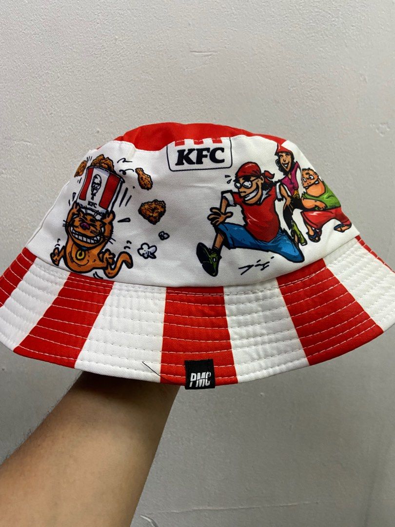 KFC X UJANG BUCKET HAT, Men's Fashion, Watches & Accessories, Cap & Hats on Carousell