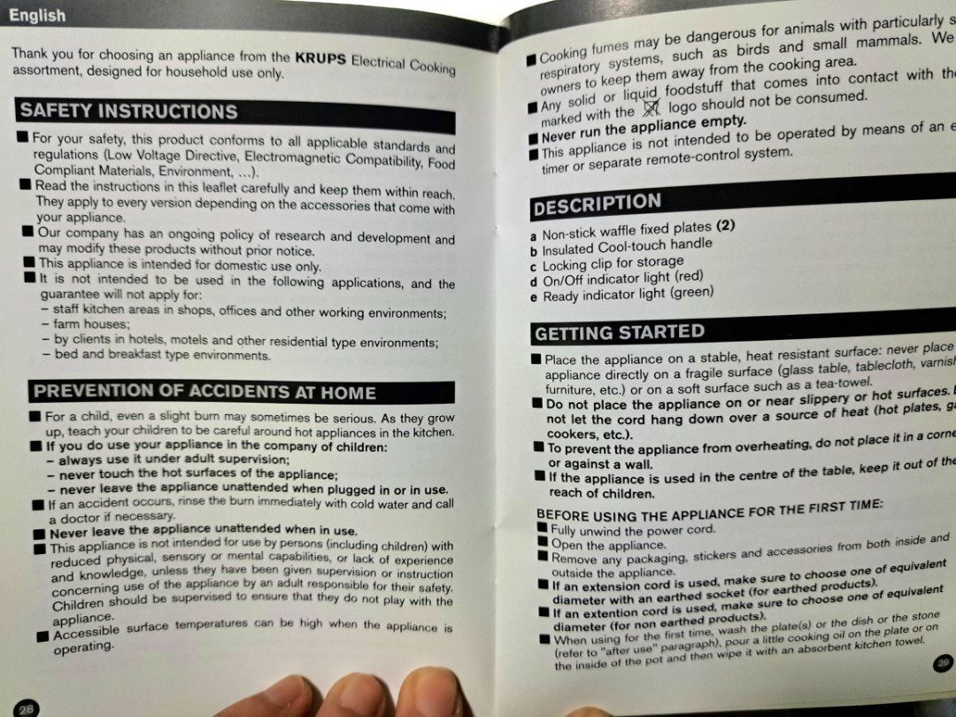 KRUPS Waffle Maker, TV & Home Appliances, Kitchen Appliances, Other