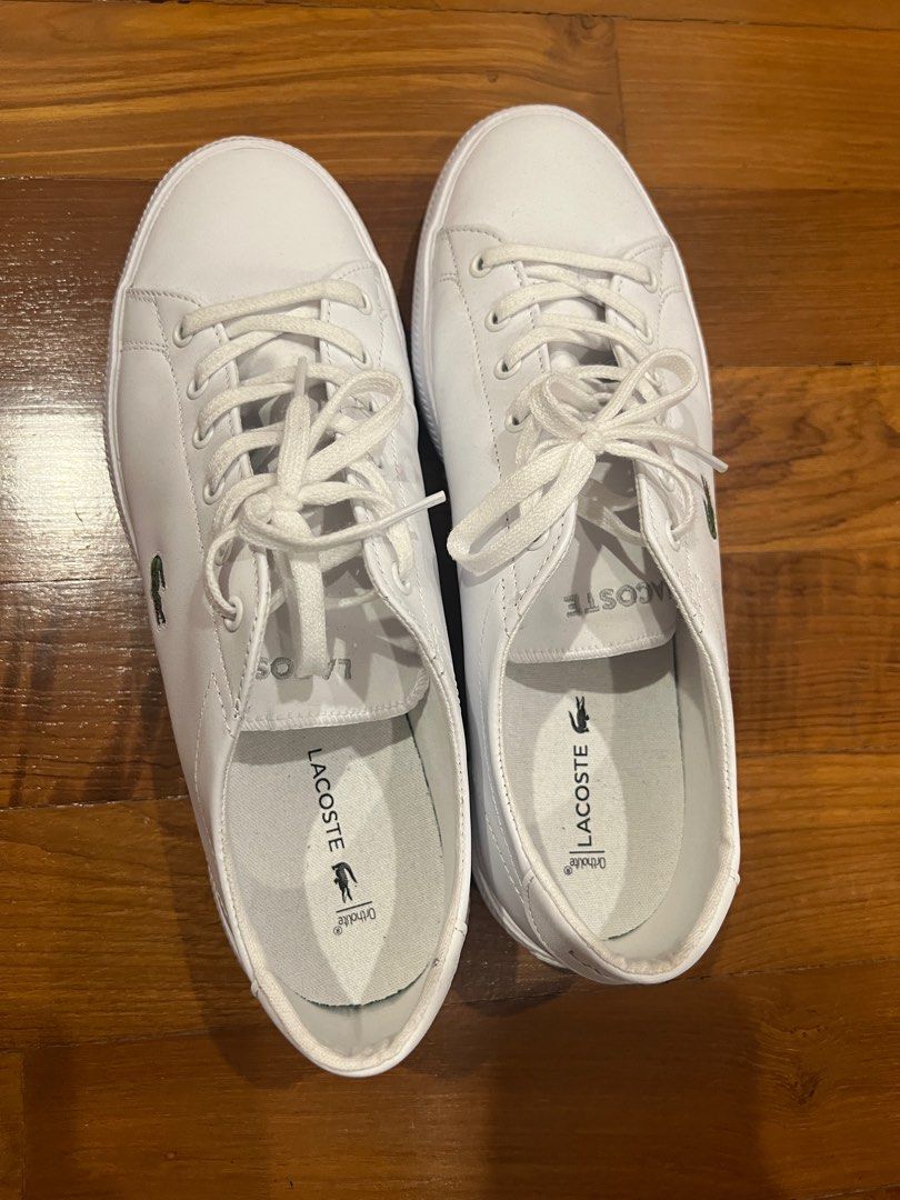 Mens lacoste slip outlet on trainers