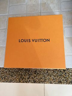 LOUIS VUITTON EMPTY Set Box Ribbon Tag Card Small Drawer AUTHENTIC NEW