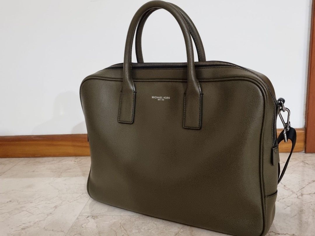 Michael kors leather laptop bag on sale