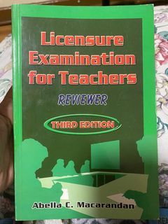 Let Exam Book for Teacher Reviewer