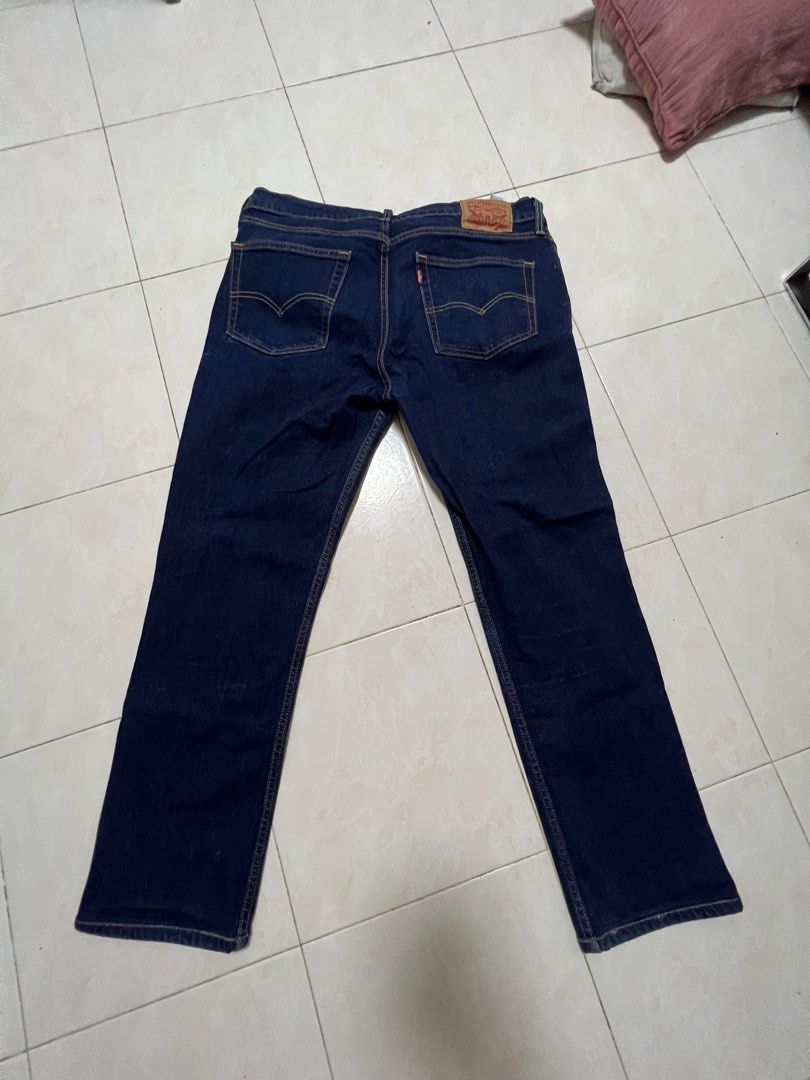 Levis 511 Dark Blue Slim Fit, Men's Fashion, Bottoms, Jeans on Carousell