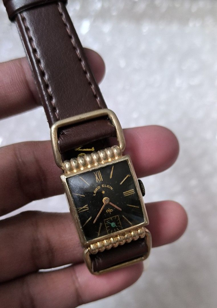 Lord Elgin (Category: Men's Watches) located in Taguig. Submitted by tester1x (Listing ID 1260002811, Image 3). Description: Vintage Lord Elgin Seconddown 14K Gold Filled Replacement Strap & Buckle. AS IS ----.