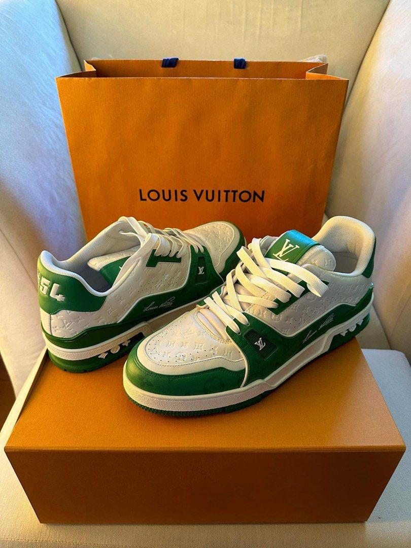 Louis Vuitton Trainer Green Mesh