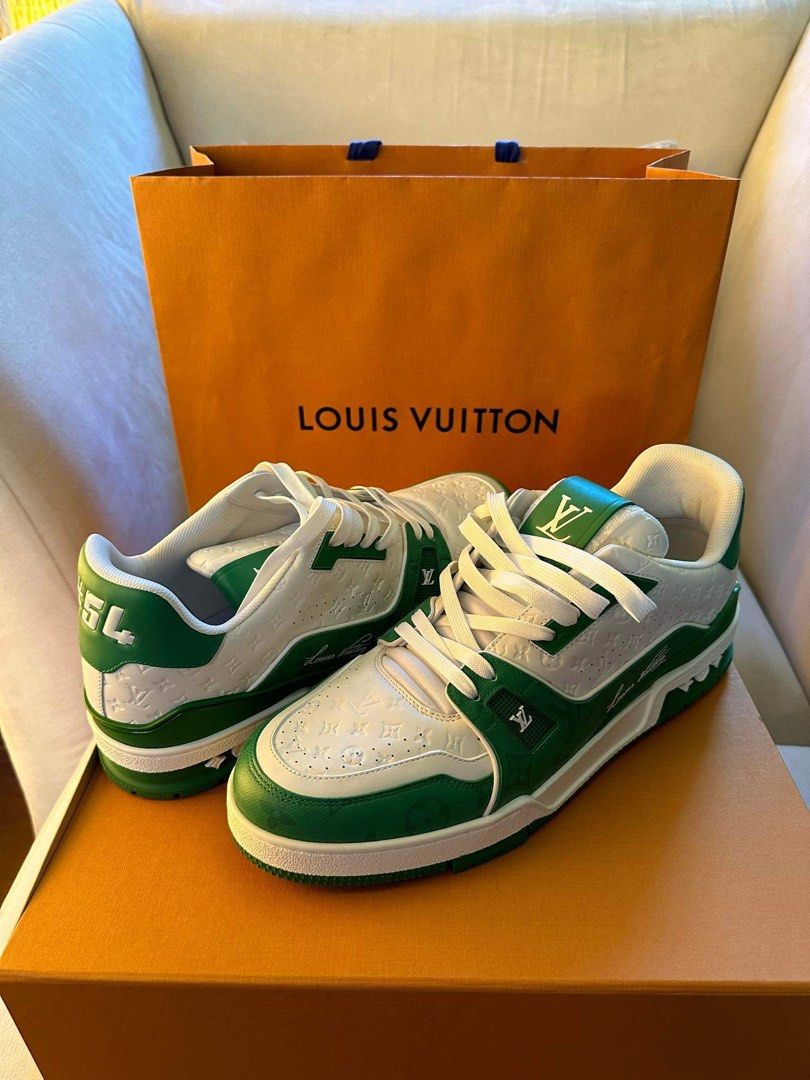 Louis Vuitton Trainer Green Mesh 