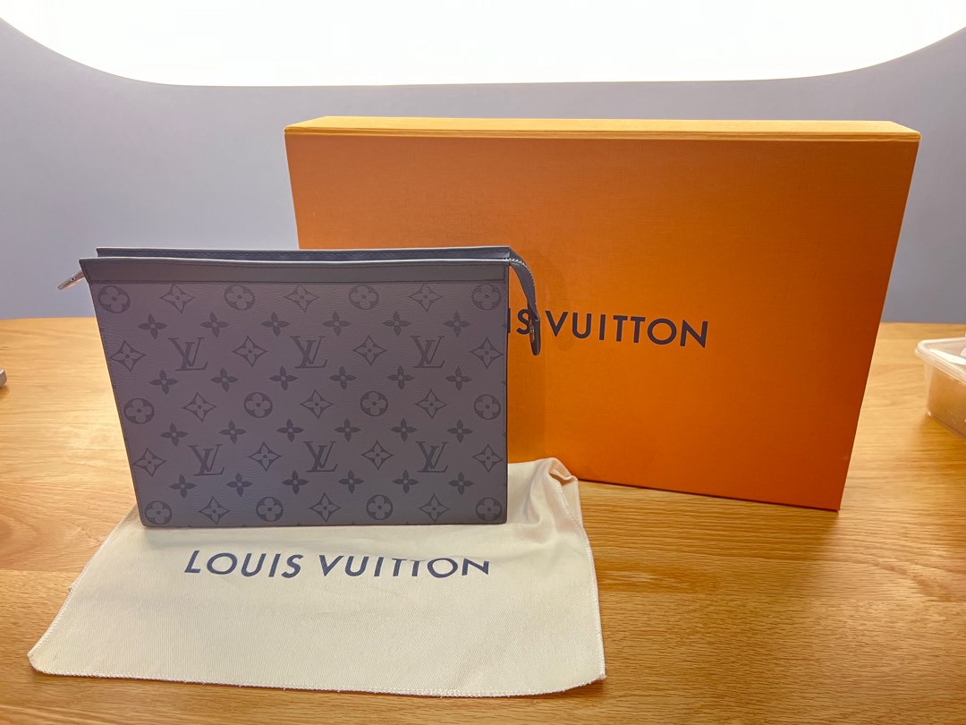 LOUIS VUITTON MONOGRAM ECLIPSE POCHETTE VOYAGE MM, Luxury, Bags & Wallets  on Carousell