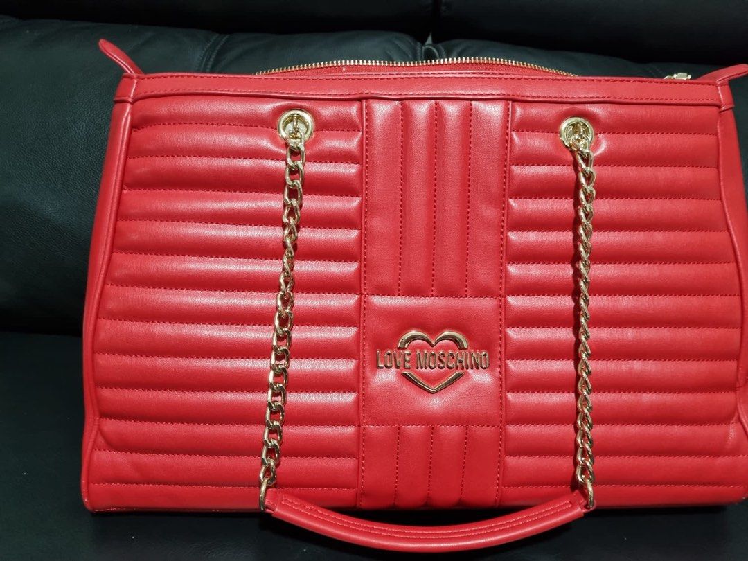 Love moschino quilted tote bag deals