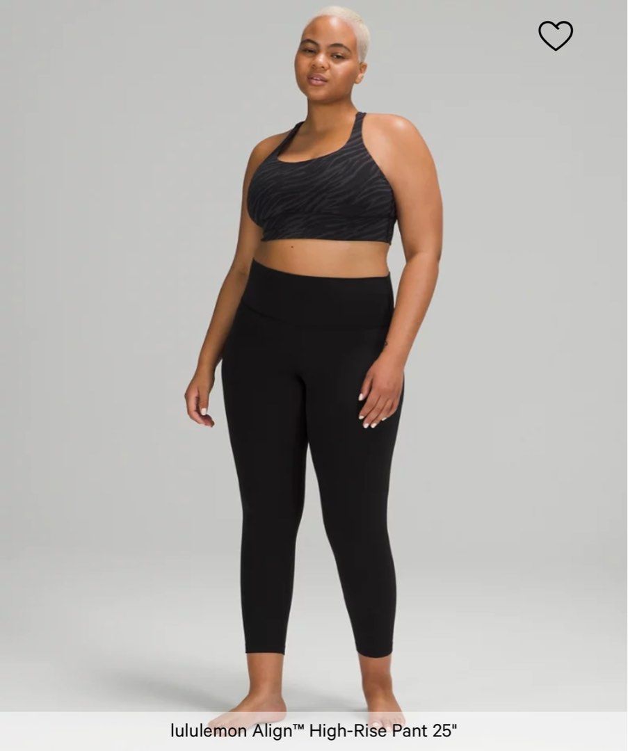 BNWT Lululemon 25” black align tights / leggings size 4, Women's Fashion,  Activewear on Carousell