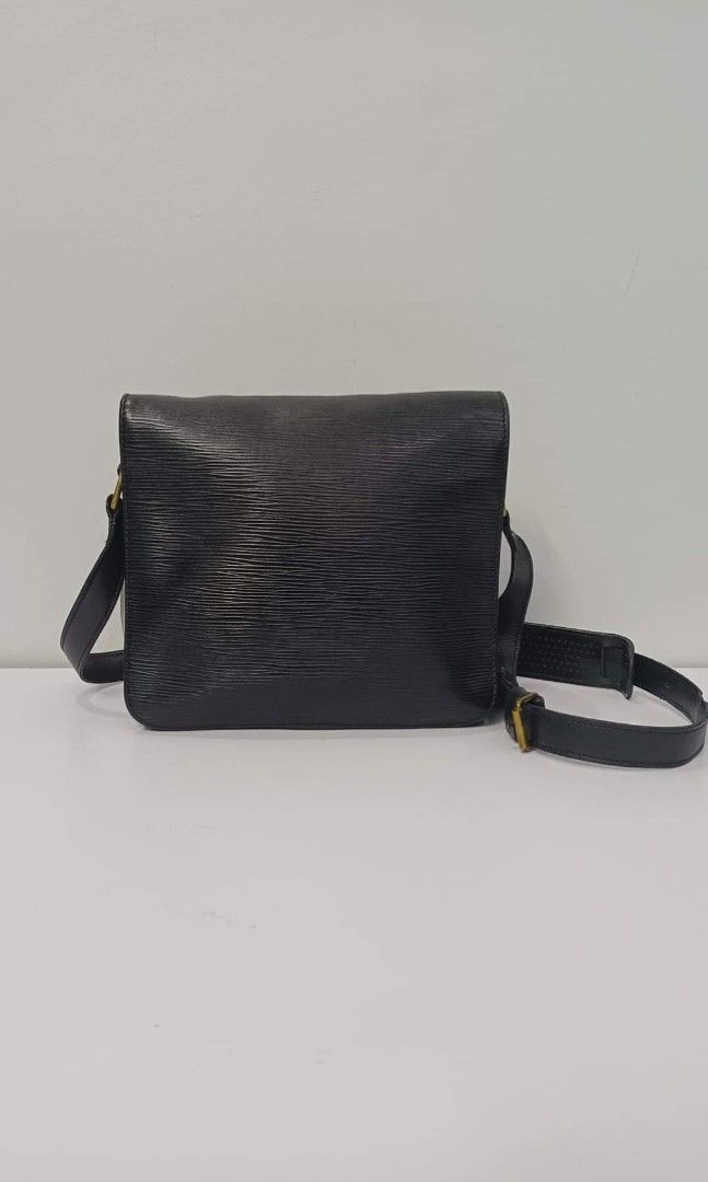 Libaire, Bags, Libaire Vintage Rounded Flap Black Soft Pebbled Leather Bag