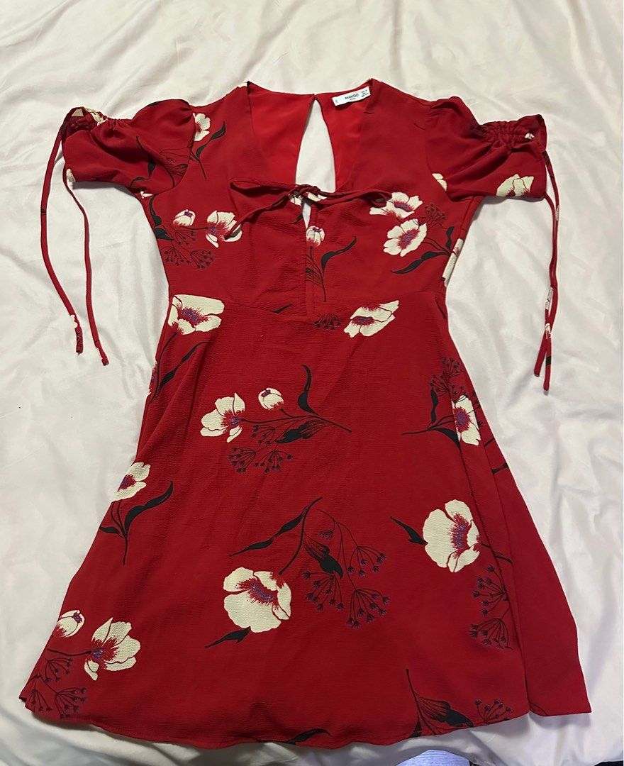 Mango red dress 2018 2025