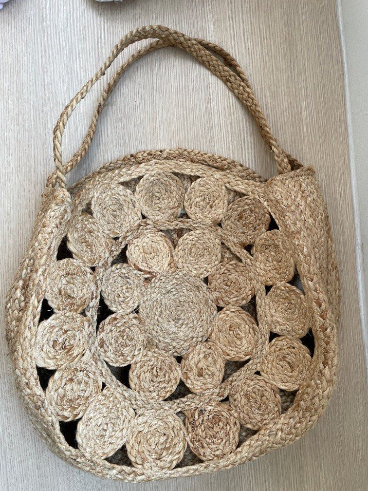 Mango round new arrivals straw bag