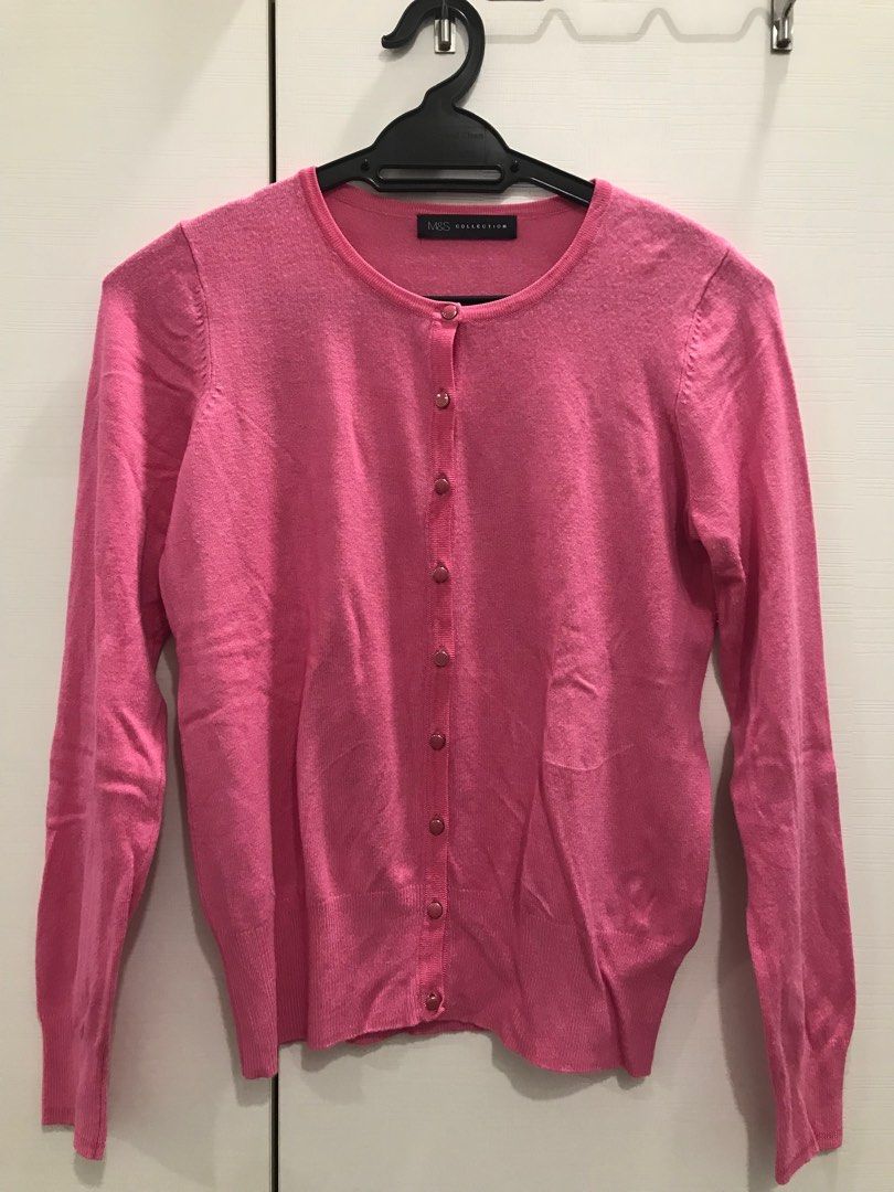 Pink cardigan marks and spencer online