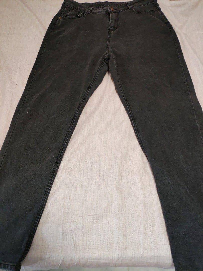 Men Grey Jeans Size 36 Slim Fit