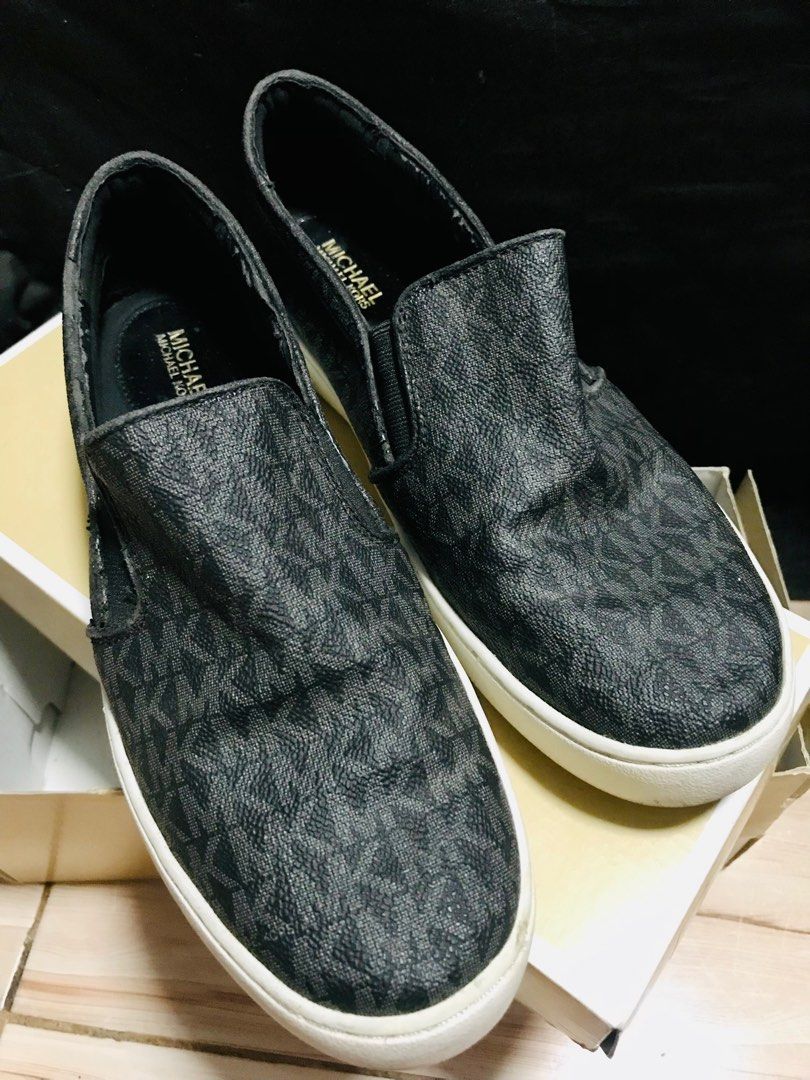 Michael Kors keaton slip on black Women s Fashion Footwear