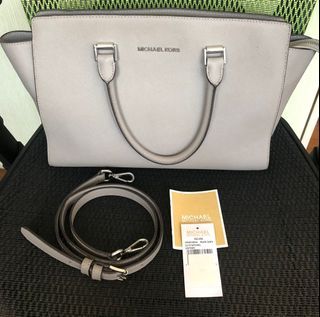 Michael Kors Emmy Saffiano Leather Medium Crossbody Bag - Black - $248  MSRP!