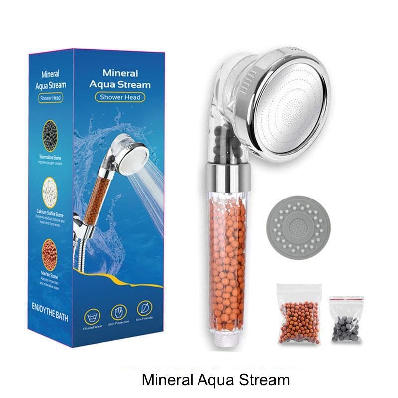 Mineral Aqua Stream shower head, Beauty & Personal Care, Bath & Body