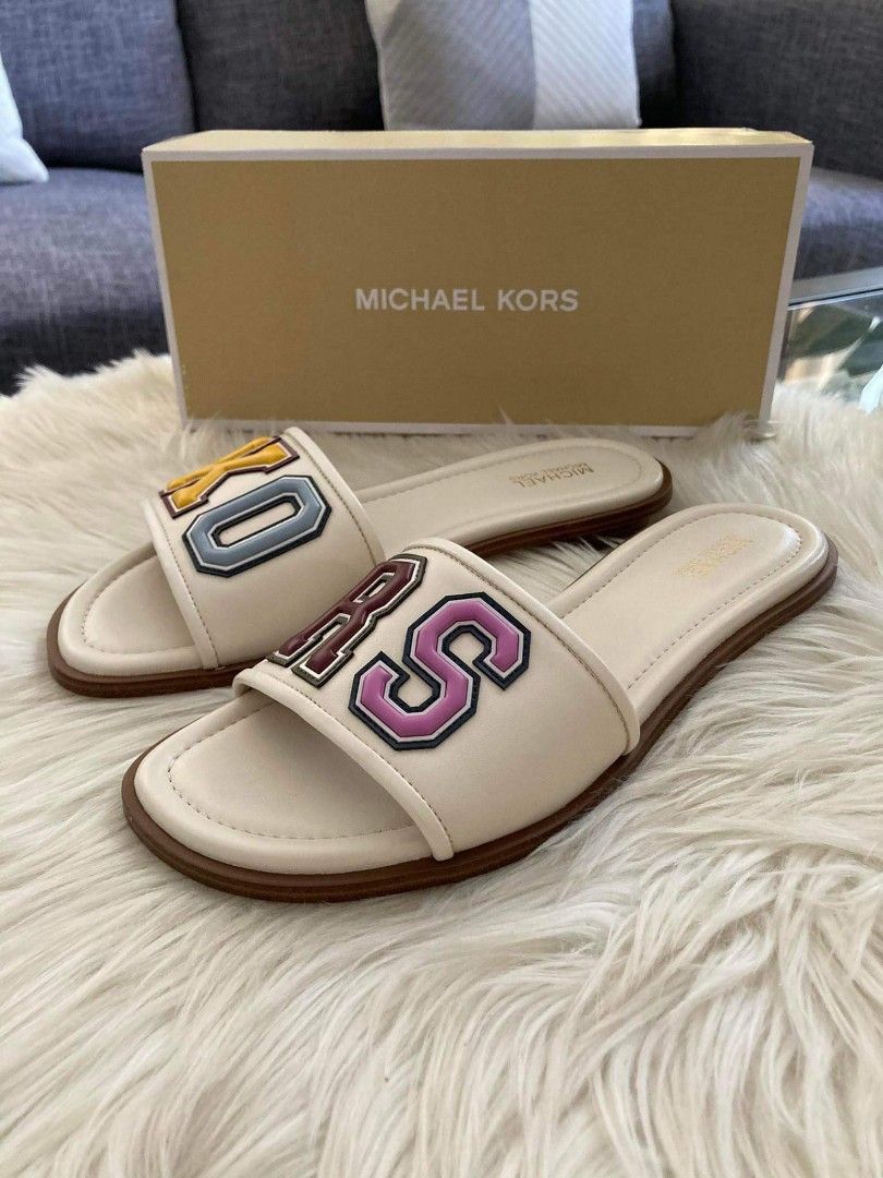 Michael kors deanna leather sandal sales