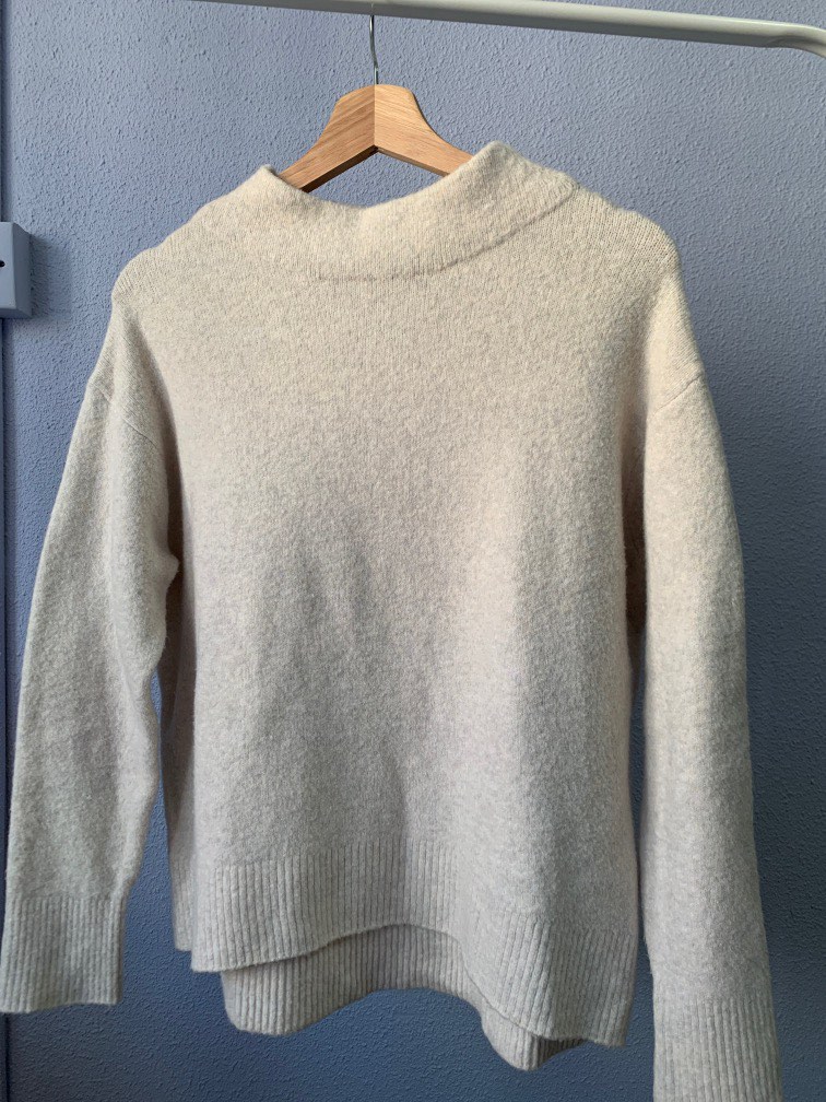 mock turtleneck sweater Women s Fashion Tops Longsleeves on