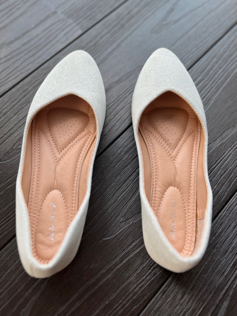 Cute silver flats online