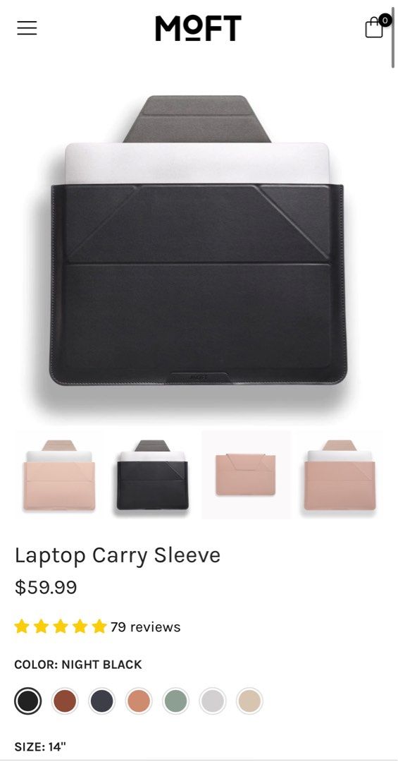 MOFT Carry Sleeve: With Invisible Stand & Storage