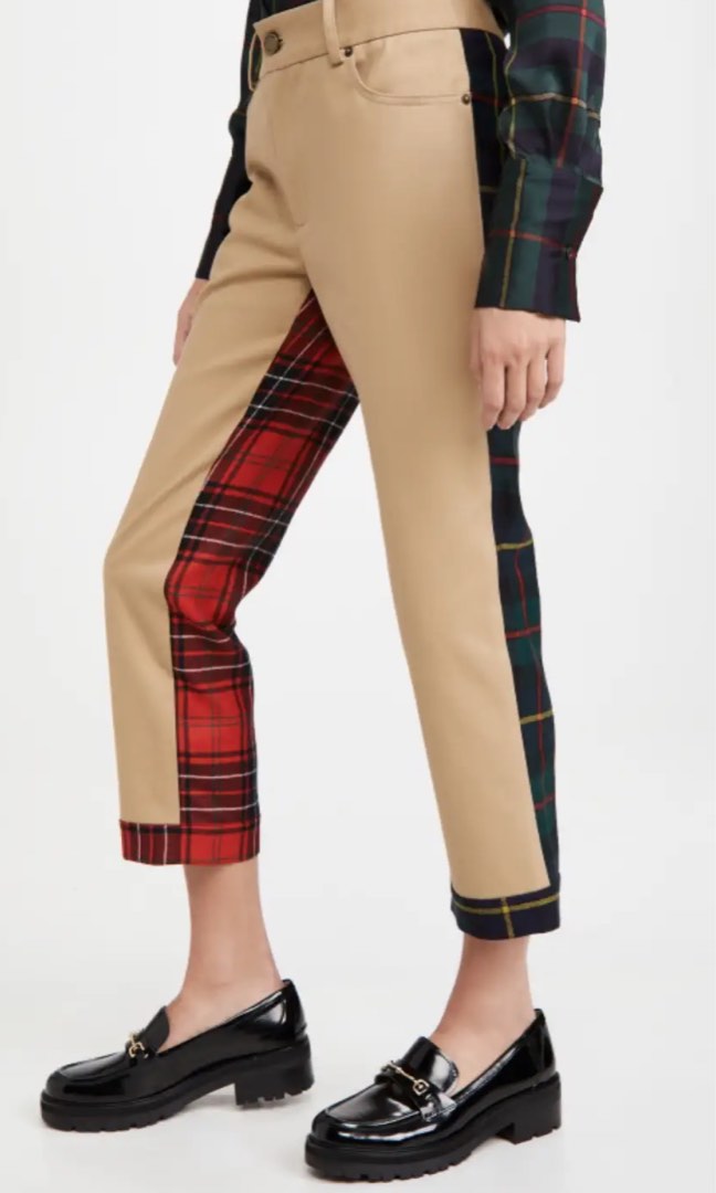MONSE PLAID HALF AND HALF PANTS, Women's Fashion, Bottoms, Other