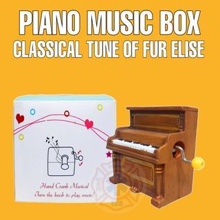 Music Box Piano Classical Tune FUR ELISE Hand Crank
