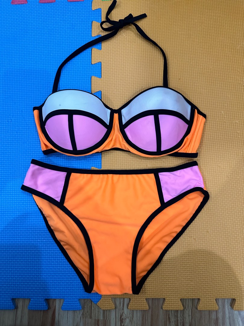 Neon bikini, Women's Fashion, Swimwear, Bikinis & Swimsuits on Carousell