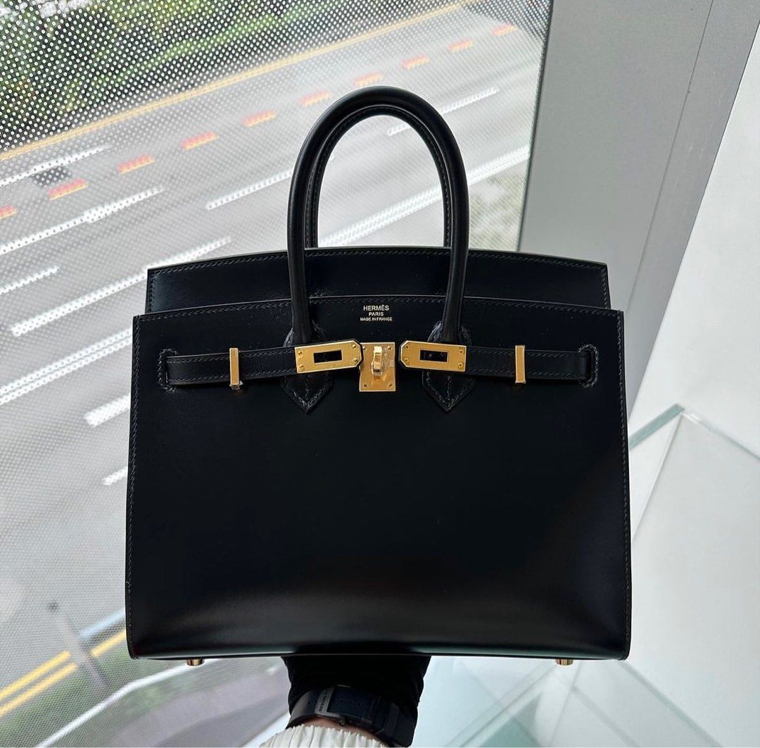 Hermes Birkin 25 Black Gold Hardware, Luxury, Bags & Wallets on Carousell