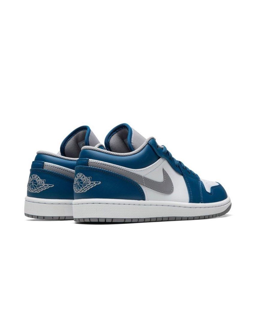 Nike Air Jordan 1 Low True Blue Luxury Sneakers Footwear on