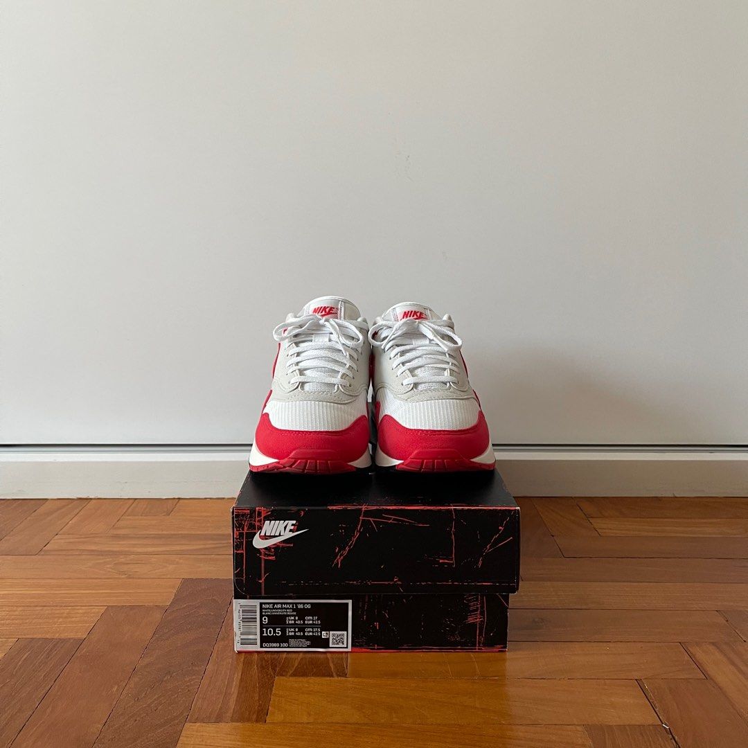 Nike 9 hotsell air max red