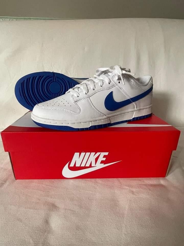 White and outlet blue retros