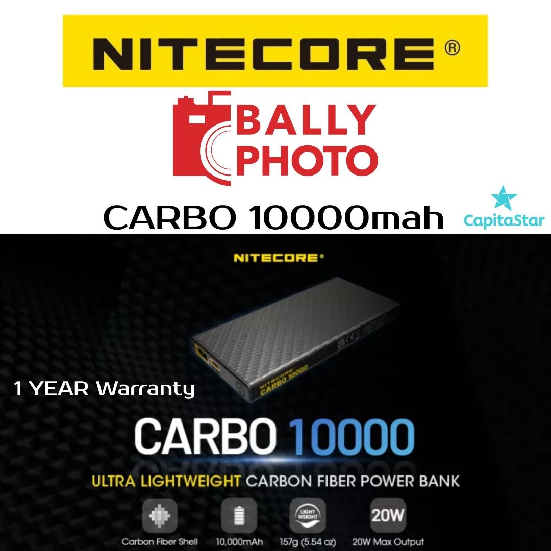 Nitecore - CARBO 20000 - Power Bank 20000mAh 20W ultralight - powerbank