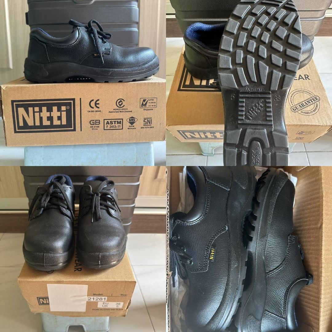 Nitti Safety Shoe, Men's Fashion, Footwear, Boots on Carousell