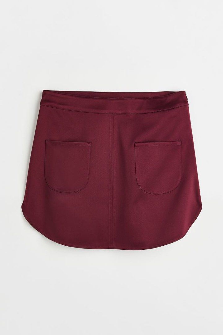 Satin Skirt Red | Skirts, Satin skirt, Fashion clothes women