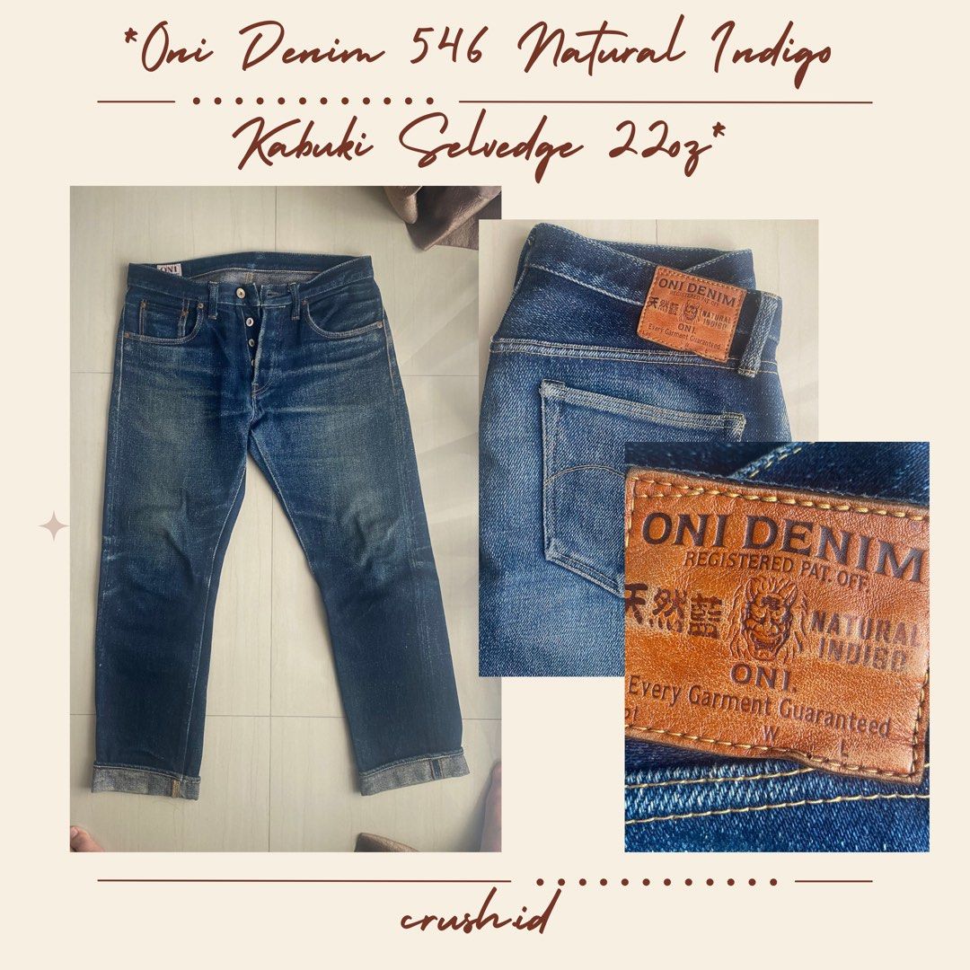 Iron Heart 17oz Selvedge Denim Slim Tapered Cut Jeans - Natural Indigo