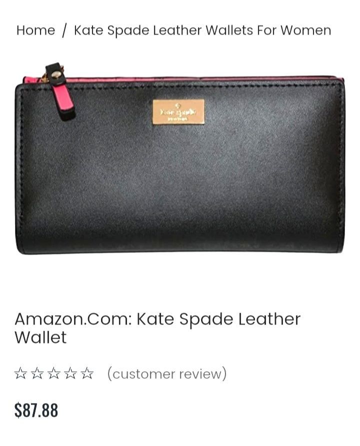 Kate Spade Long Wallet 101% Original