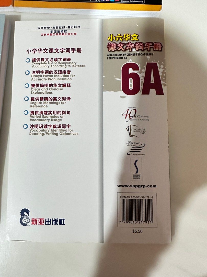 P6 Chinese Vocabulary handbook, Hobbies & Toys, Books & Magazines ...