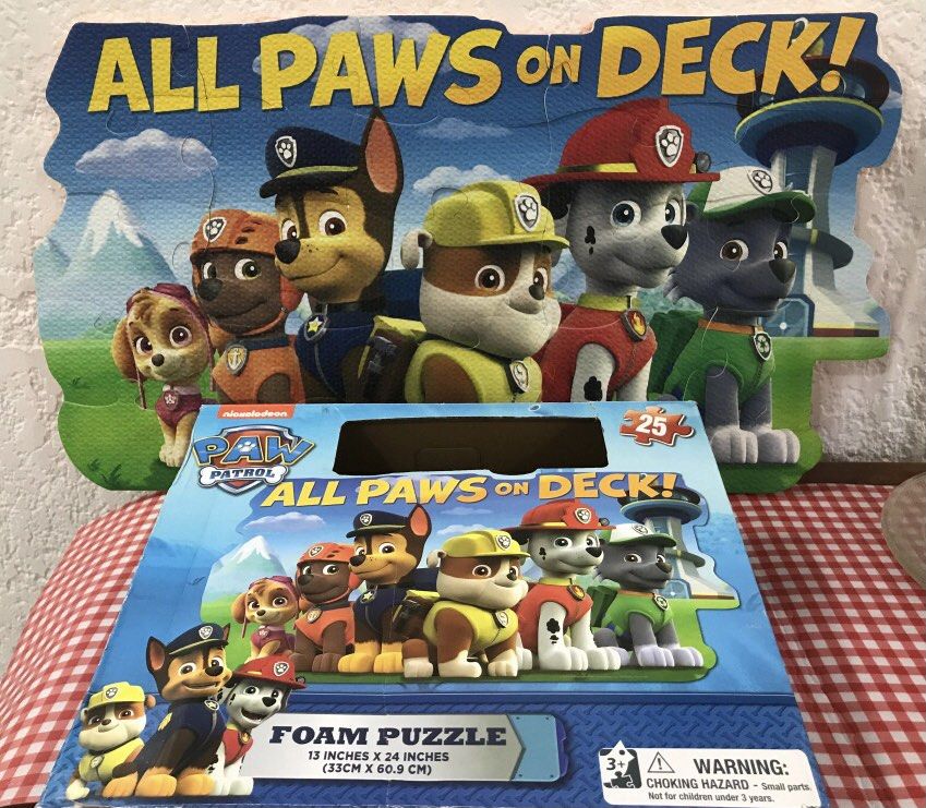 PAW PATROL FOAM PUZZLE, Hobbies & Toys, Toys & Games on Carousell