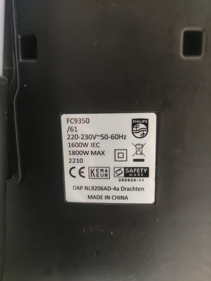 Philips FC9350 Vacuum Cleaner, TV & Home Appliances, Vacuum Cleaner ...