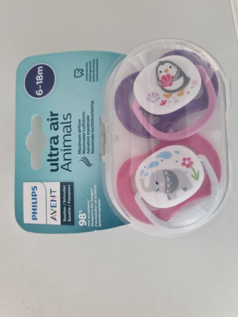 Phillips Avent ultra air pacifiers, Babies & Kids, Nursing & Feeding, Soothers & Pacifiers on
