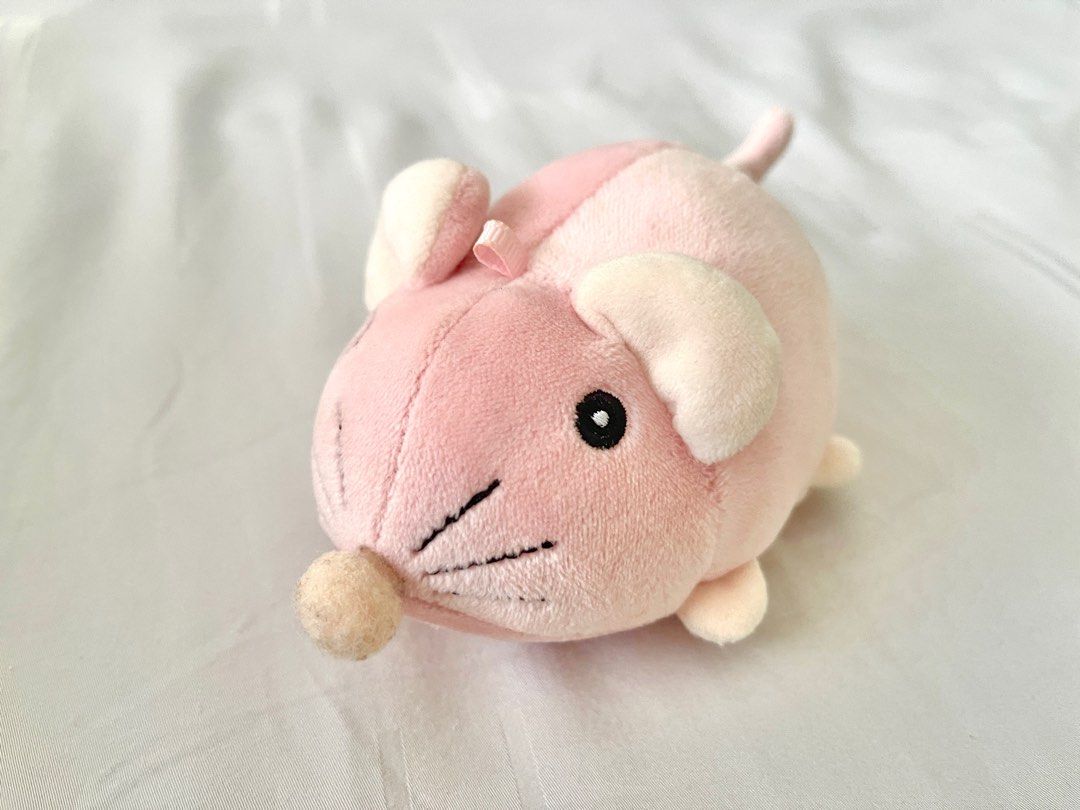 Pink rat keychain plush, Hobbies & Toys, Toys & Games on Carousell