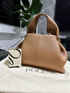 Polène  Bag - Numéro Un Nano - Nude Textured leather