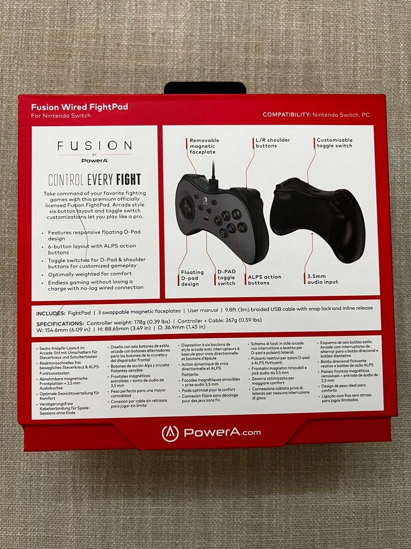 PowerA Fusion - Mando arcade inalámbrico para Nintendo Switch y