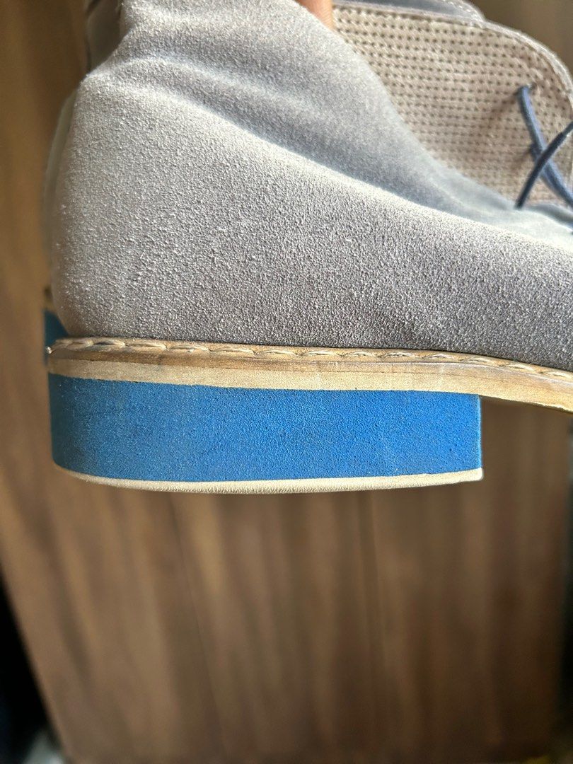 Mens blue suede cheap ankle boots