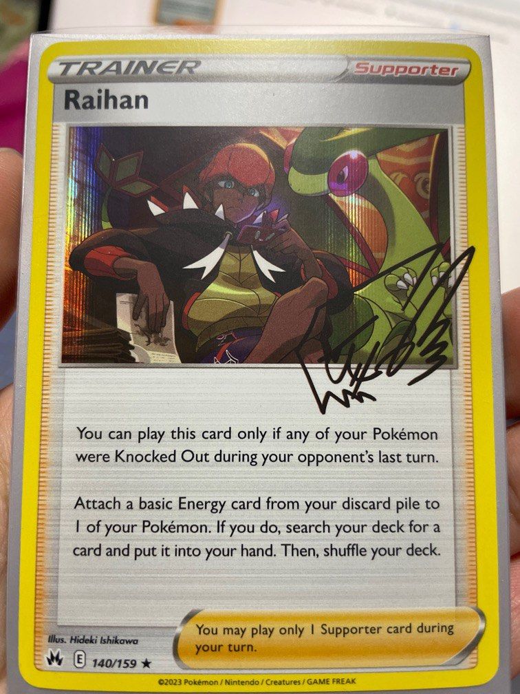 Raihan 140/159 holo rare crown zenith pokemon tcg, Hobbies & Toys,  Memorabilia & Collectibles, Fan Merchandise on Carousell